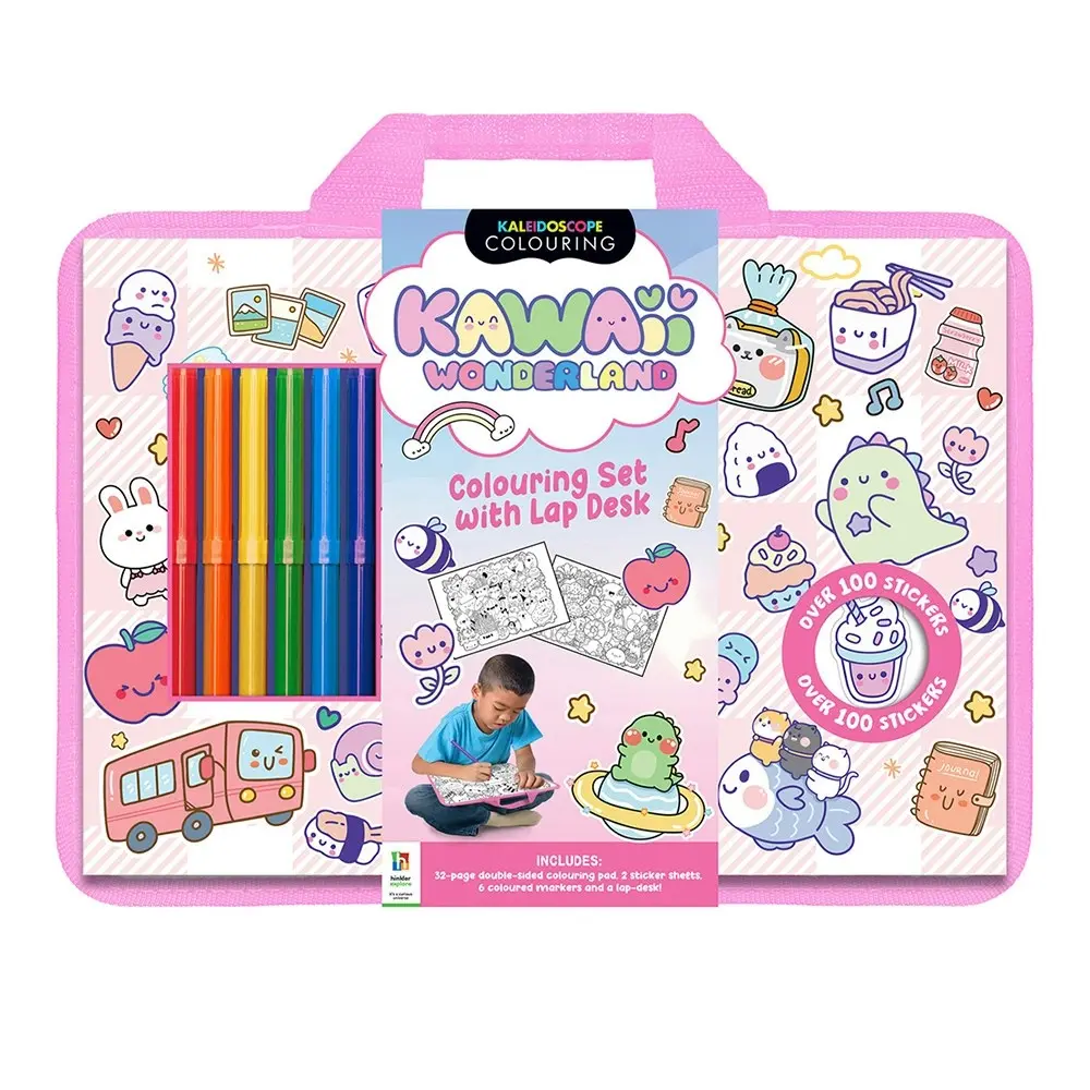 Kaleidoscope Kawaii Wonderland Colouring Set with Lap Desk Art/Craft 3y+ - Hobbies