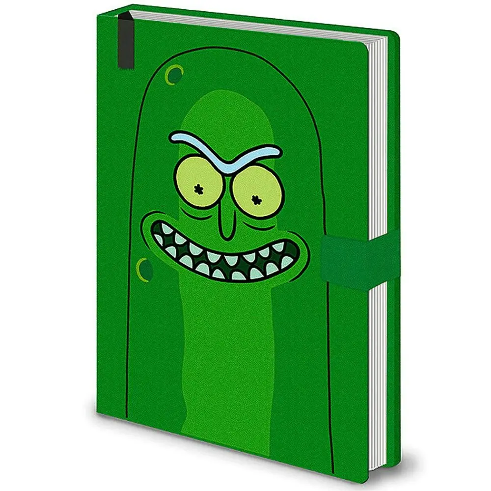 Rick And Morty Pickle Rick Themed Novelty Rectangular Hard Cover Notebook - Office