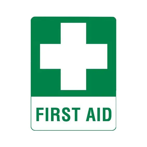 Livingstone Polypropylene Printed Sign 'First Aid', 450 x 600mm - Health
