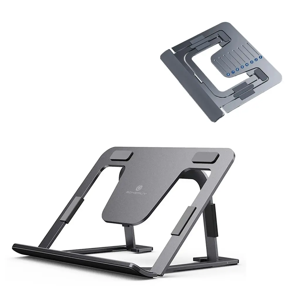 Adjustable Portable Aluminum Alloy Tablet Desk Stand - Electronics