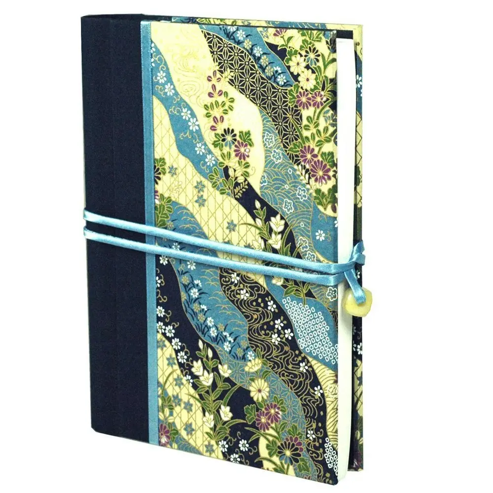 Lantern Studios Japanese A5 Journal/Notebook Hardcover Stationery Indigo Wave - Office