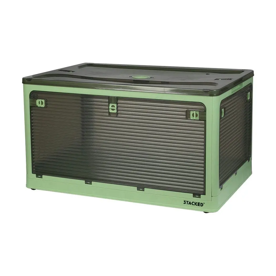 Storage Box Plastic Stackable Container Clothes Wardrobe Organiser 5 Side Open - Home & Garden