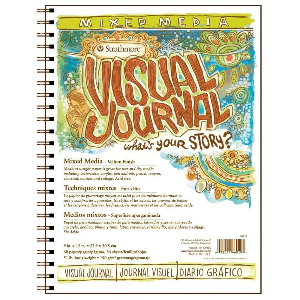 Strathmore Visual Art/Drawing Journal/Diary Mixed Media - 9'' x 12'' 48 Page