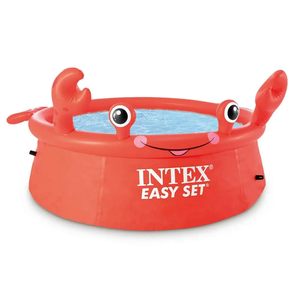 Intex 1.83m x 51cm Happy Crab Easy Set Kids/Children Swimming Inflatable Pool 2P - Home & Garden