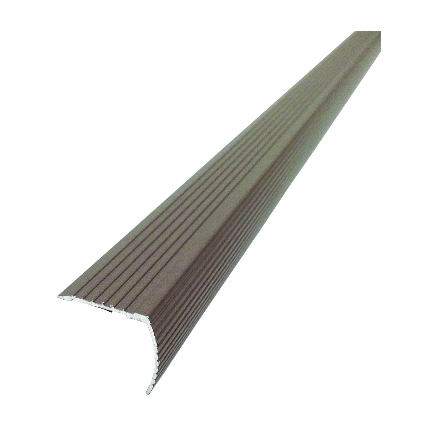 43311 Fluted Stair Edge, 36 in L, 1.22 in W, Metal, Spice - M-D