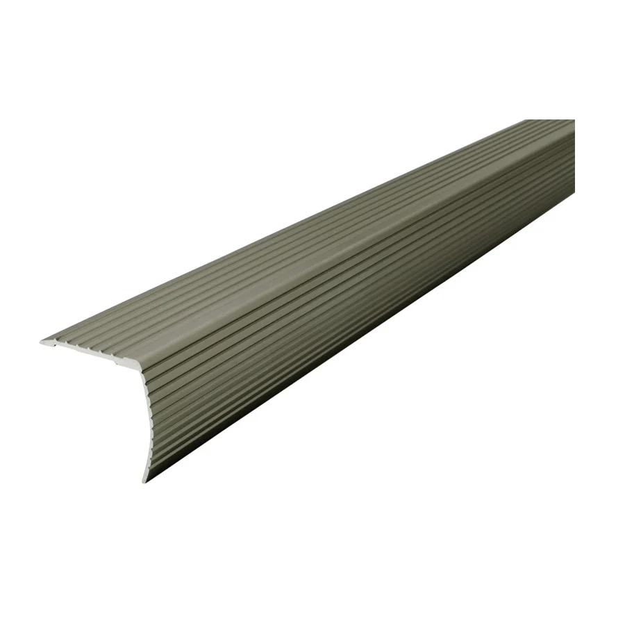 43377 Fluted Stair Edging, 72 in L, Satin Nickel - M-D