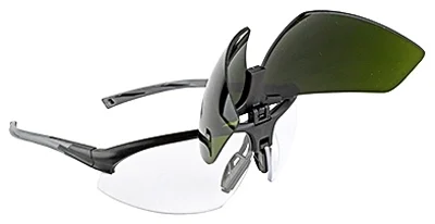 KH965 Safety Glasses, Scratch-Resistant Lens, Plastic Frame, Polycarbonate Lens, Green Frame