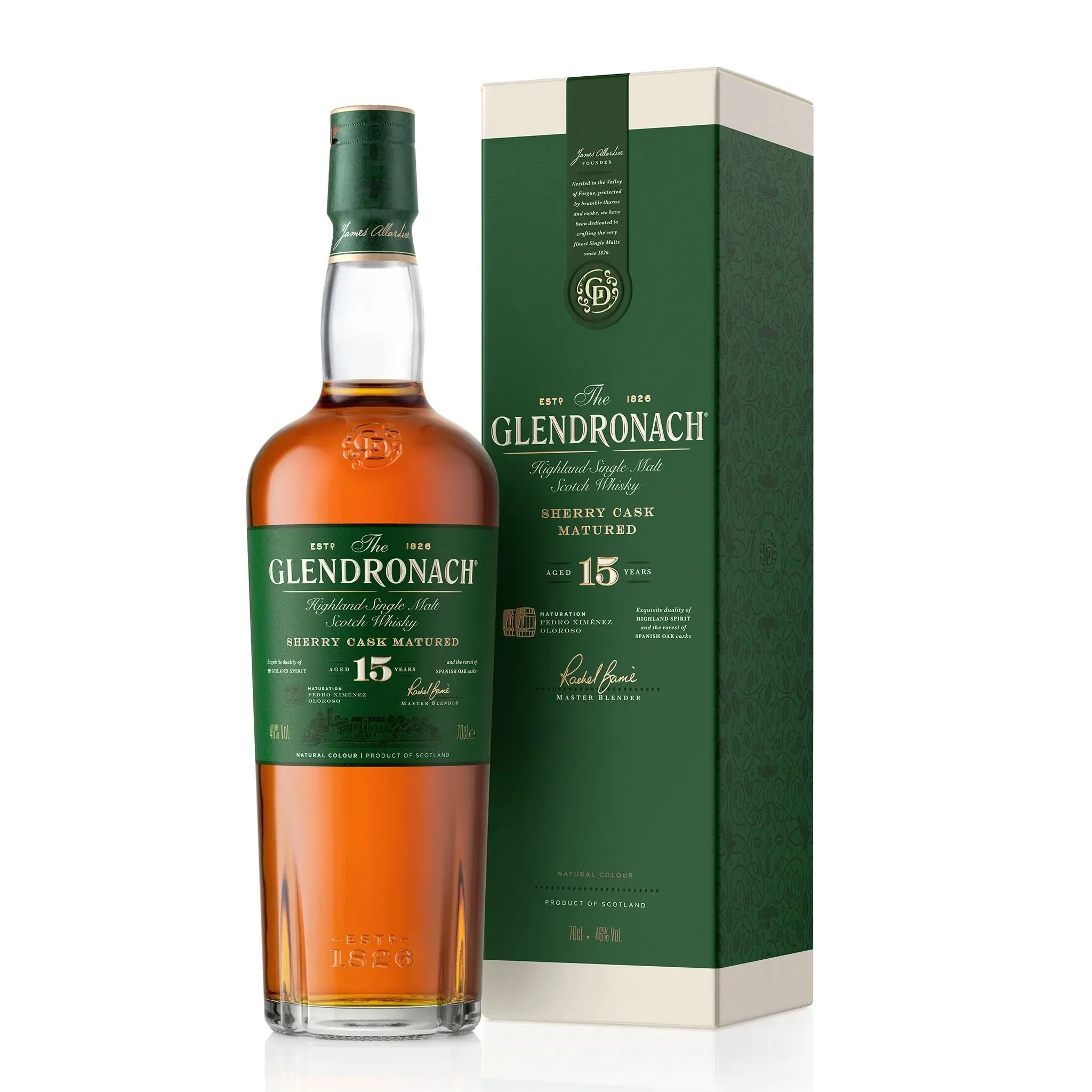 The GlenDronach 15 Year Old Whisky 700ml - Alcohol