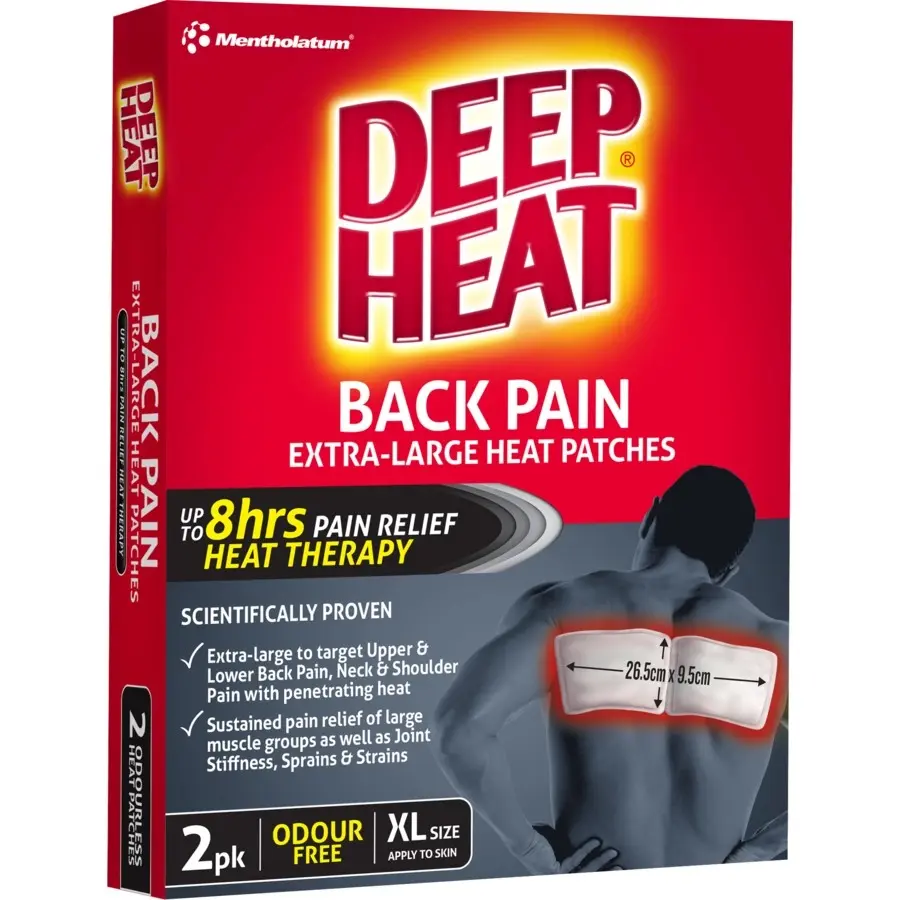 Deep Heat Back Patches 2 Pack - Health