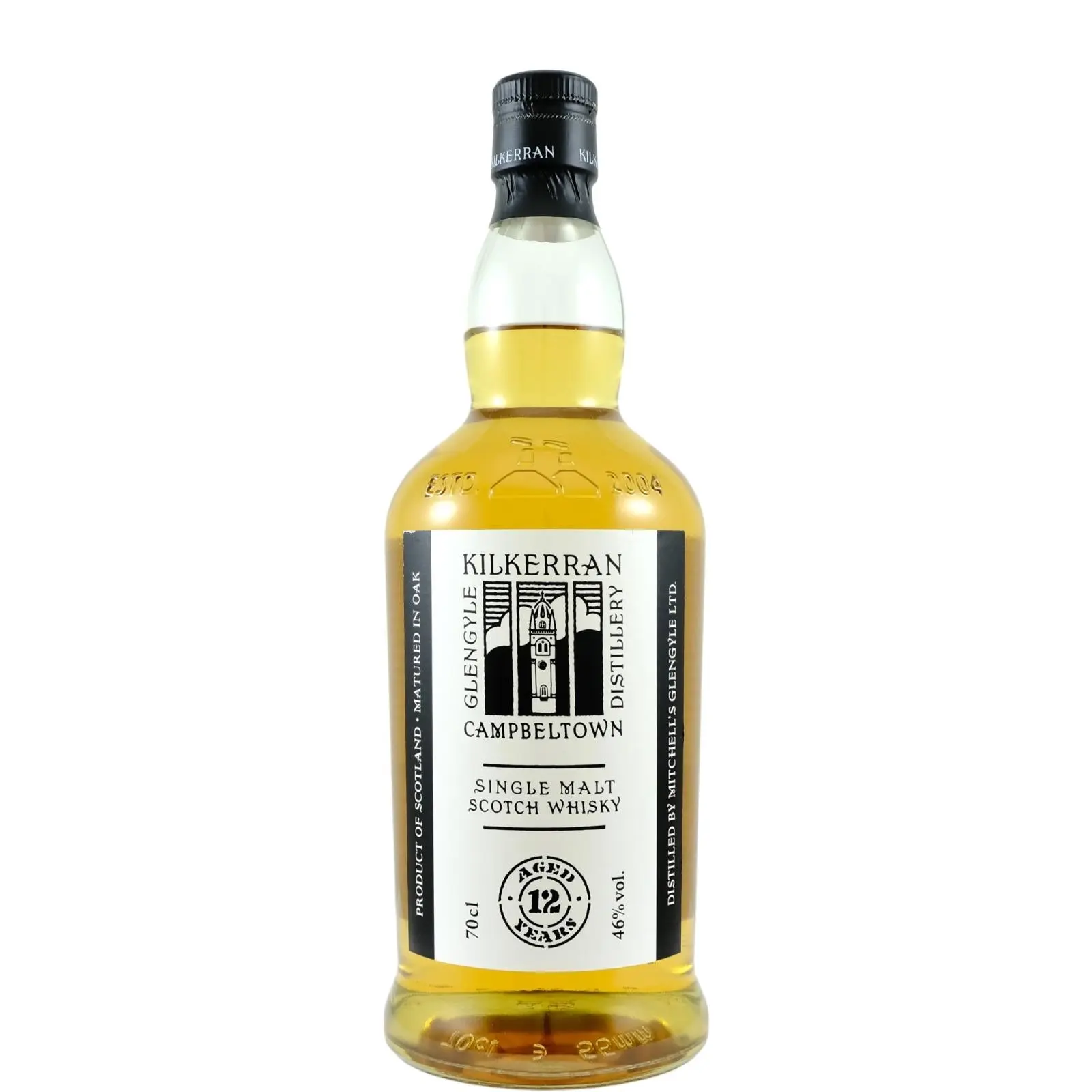 Glengyle Distillery Kilkerran 12 Year Old Single Malt Scotch Whisky 700ml - Alcohol