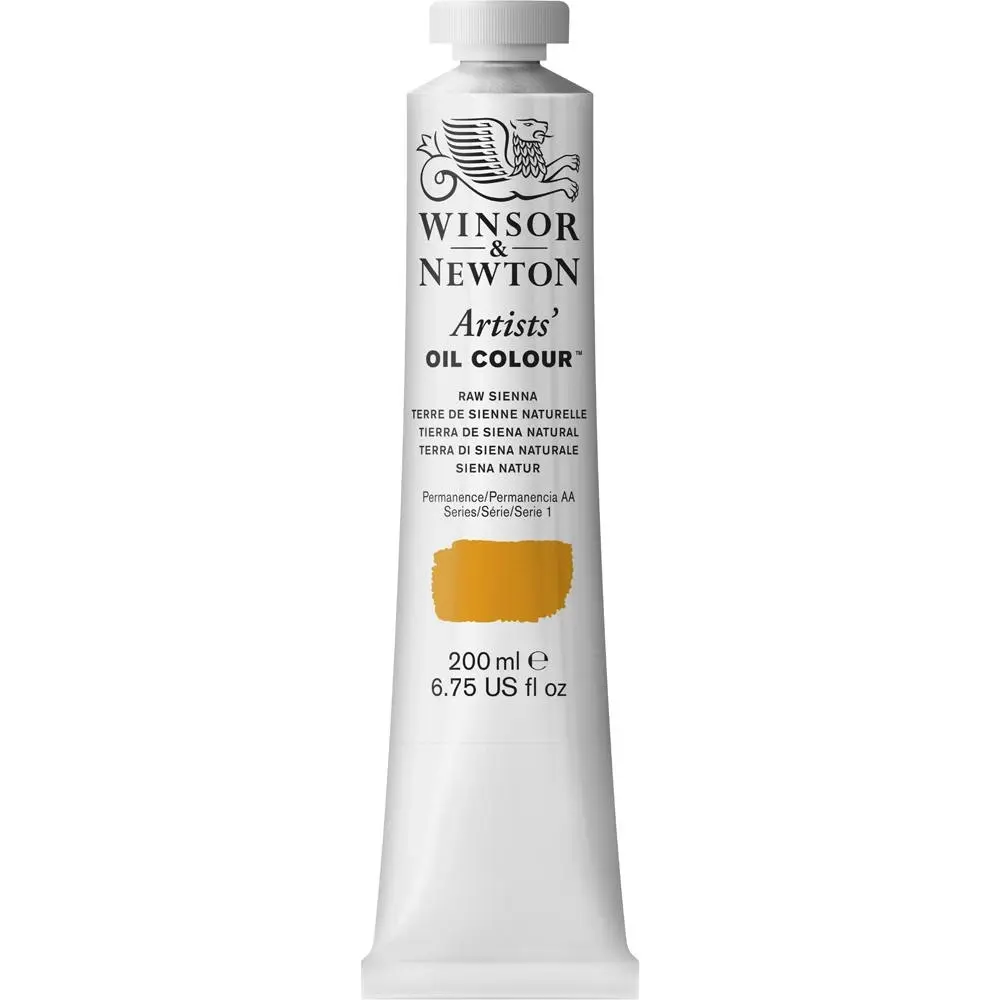 Winsor & Newton Artists Oil Colour 200ml Art Paint Tube Raw Sienna Series 1 - Hobbies