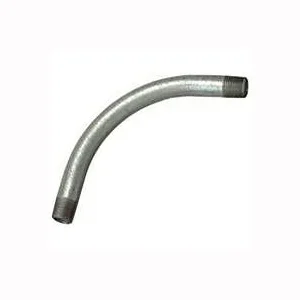 64112 Rigid Elbow, 90 deg Angle, 1-1/4 in, Steel, Galvanized, Each