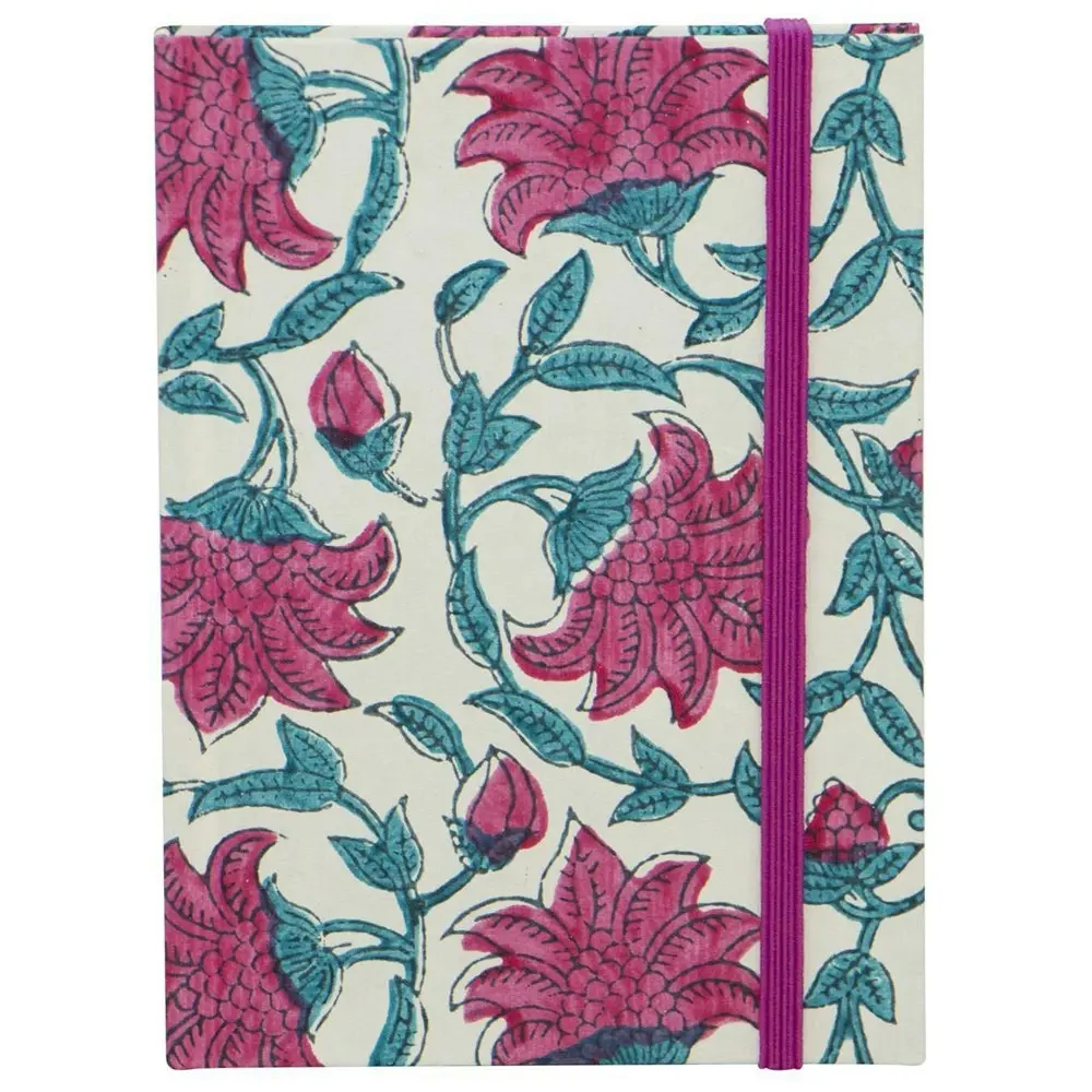 Lantern Studios A6 Journal/Notebook Hardcover Stationery Indian Coral Flower - Office