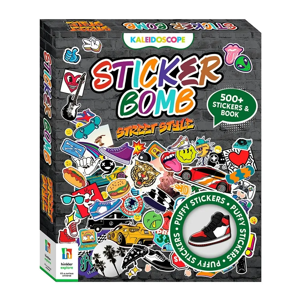Kaleidoscope Sticker Bomb Street Style Kids Activity Book Art/Craft 8y+ - Hobbies