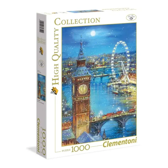 1000pc Snow Flakes On Big Ben - Toys & Games
