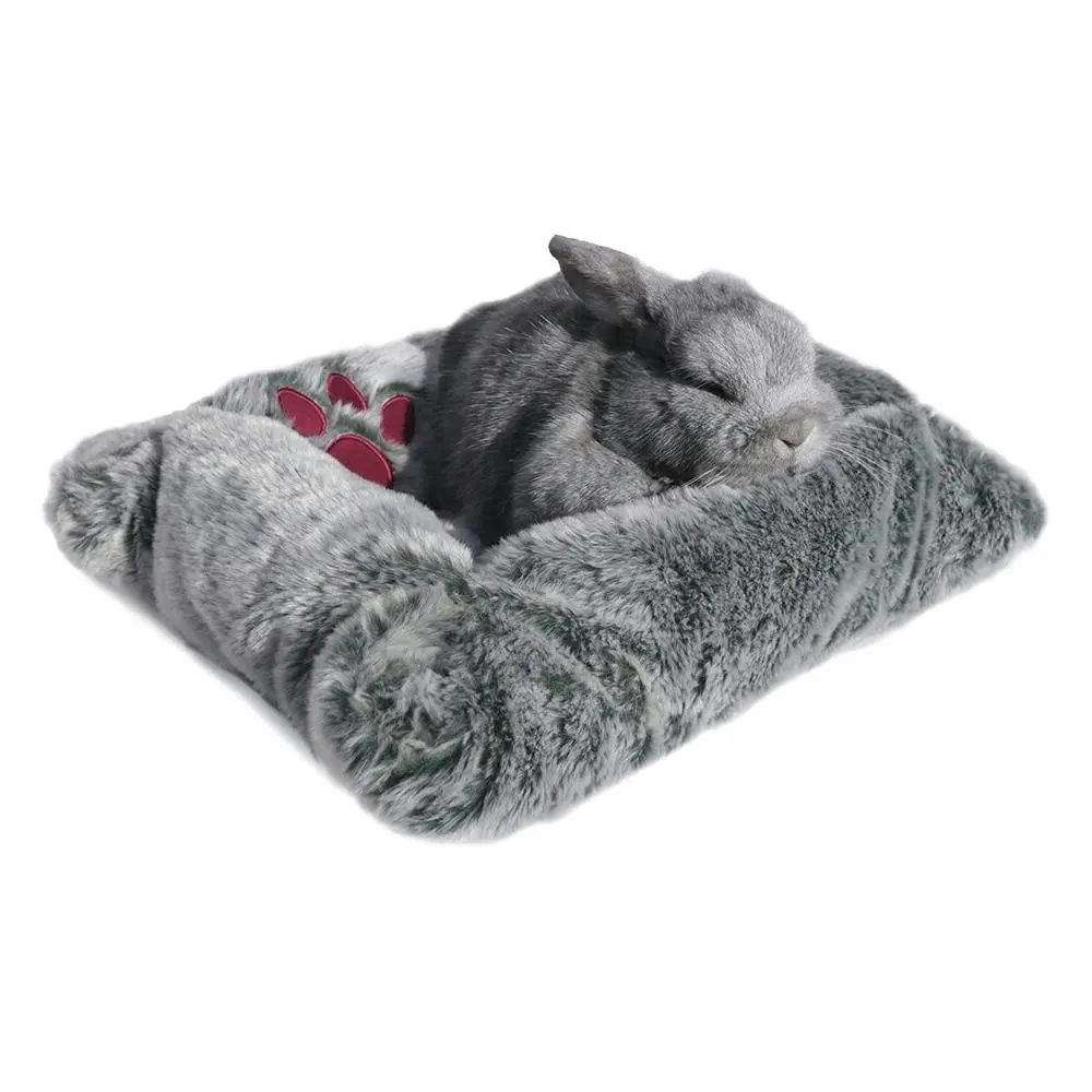 Rosewood Luxury 43x33cm Nylon Base Mattress Rabbit/Ferrets Pet Plush Bed Grey - Furniture
