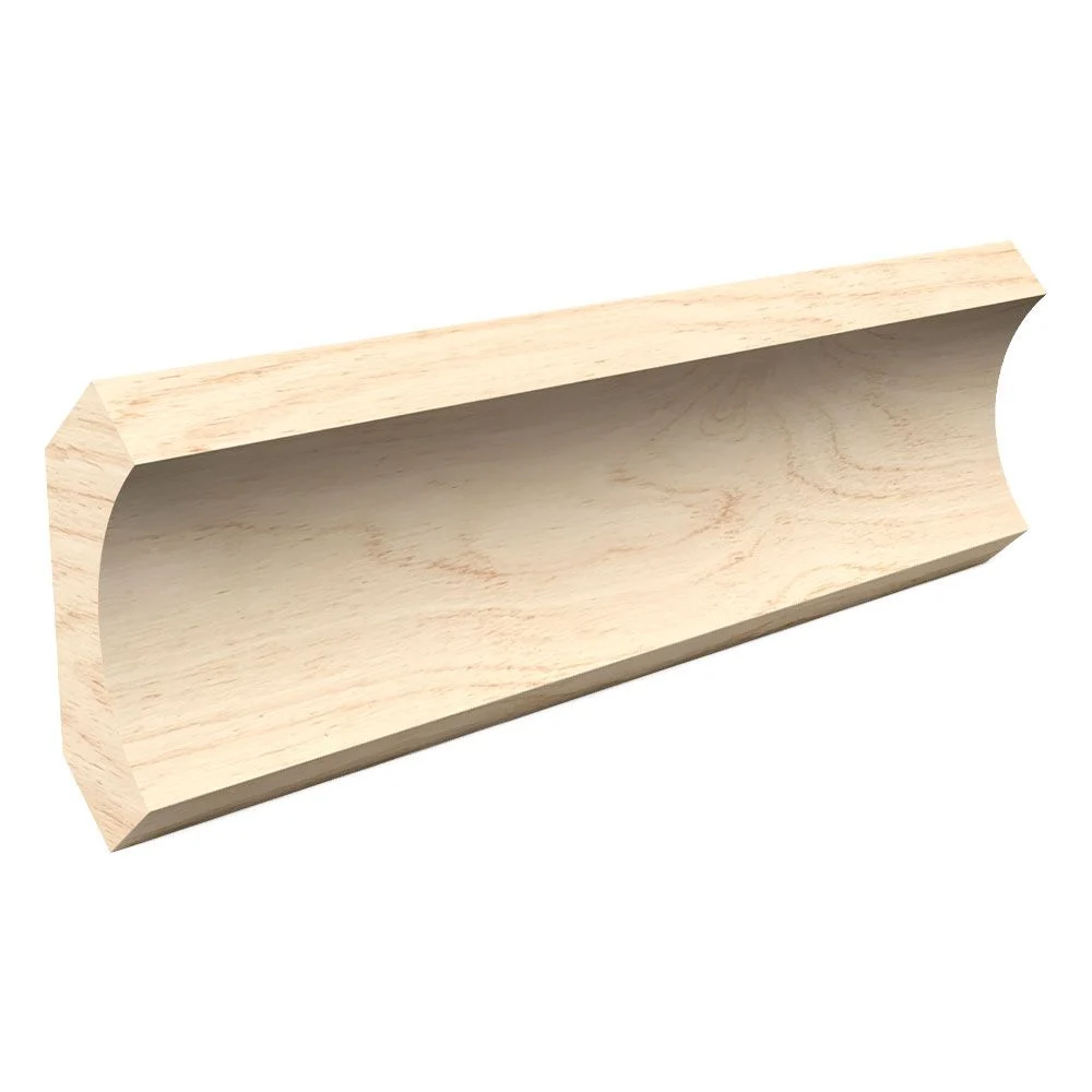 9/16 in Thickness, 1-3/4 in Width, 8 Ft Length Solid Pine 8024 Cove