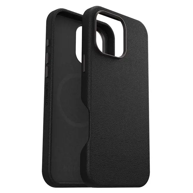 OtterBox Symmetry Cactus Leather Case (Suits iPhone 16 Pro) - Noir Ash