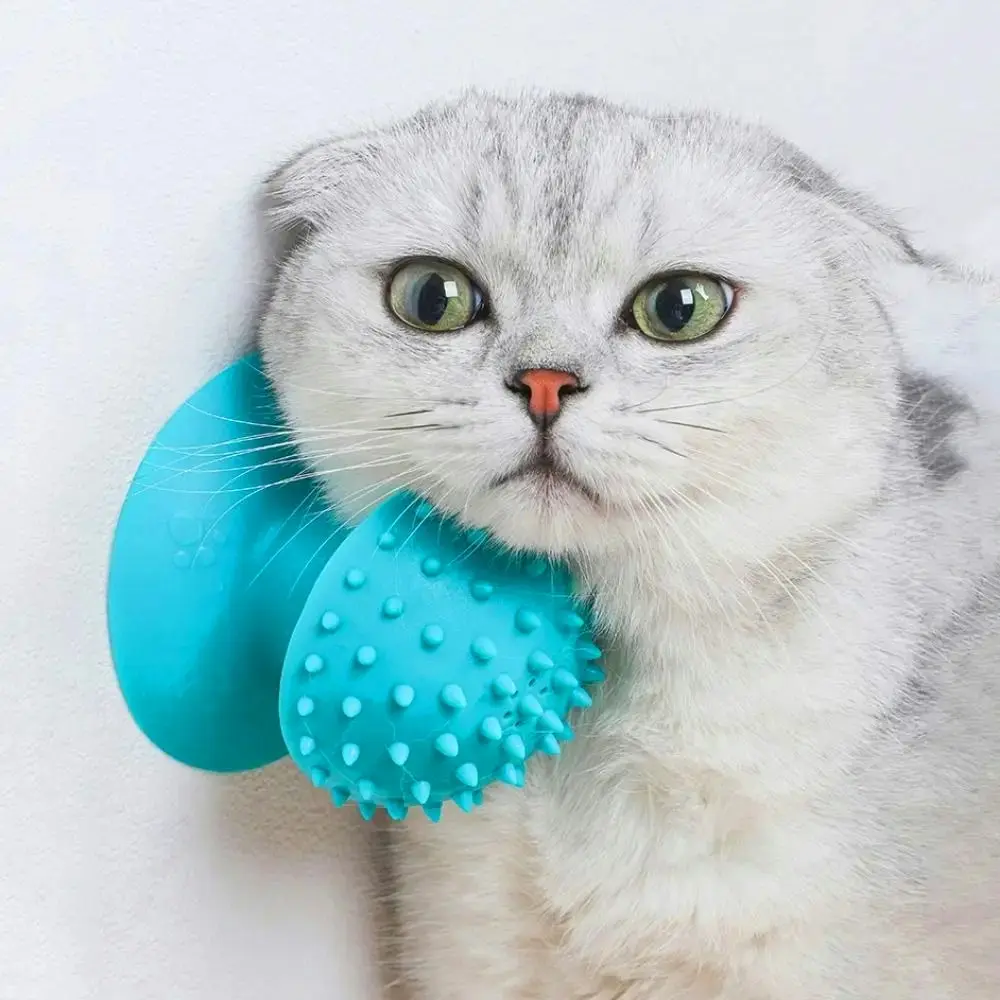 3 Pack Cat Dog Massage Self Groomer Comb Pet Cat Comb With Suction Cup - Pets