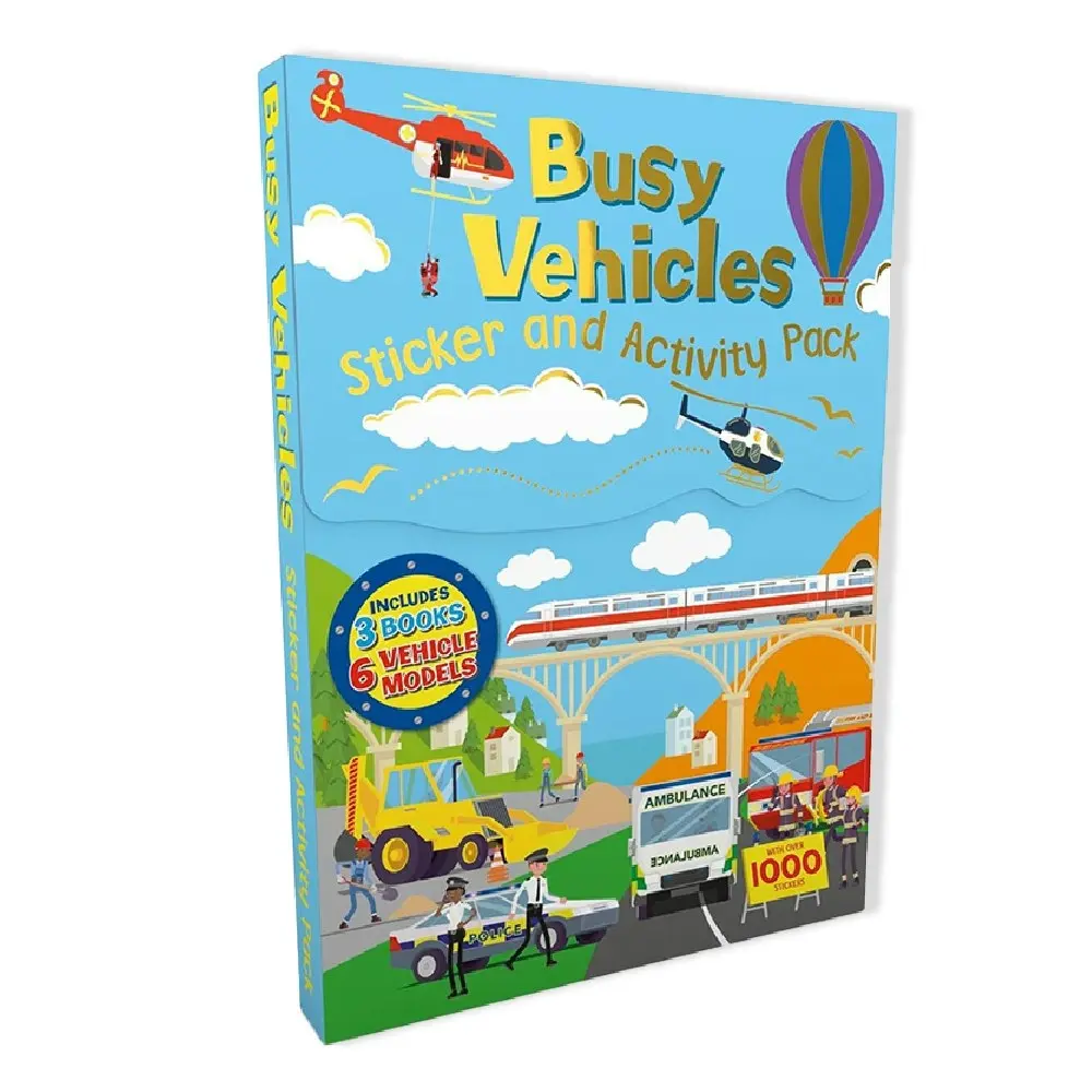 Bookoli Buy Vehicles Kids Sticker & Activity Book Pack Doodle Art/Craft - Hobbies