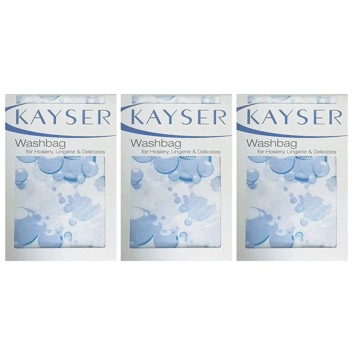 3 Pack Kayser Washbag Delicates Lingerie Bra Zip Laundry Wash Bag H10900 Bulk - Fashion