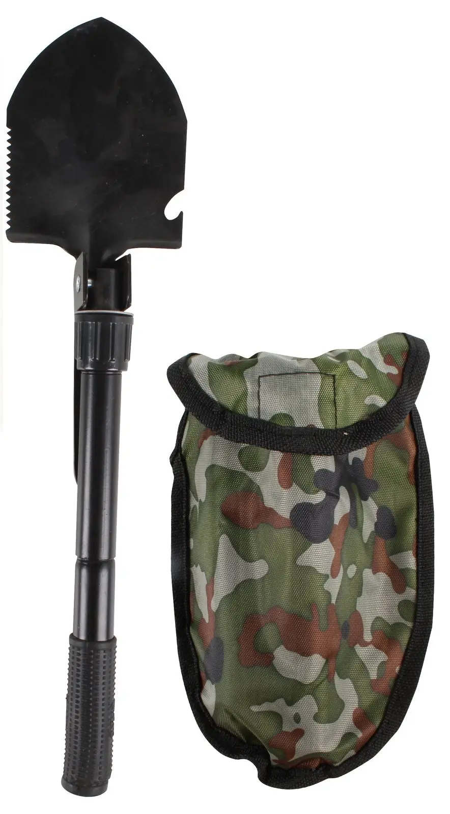 Wildtrak Camping 30x10cm Multipurpose Camp Tool Shovel w/ Pick/Compass Black - Sports & Outdoor