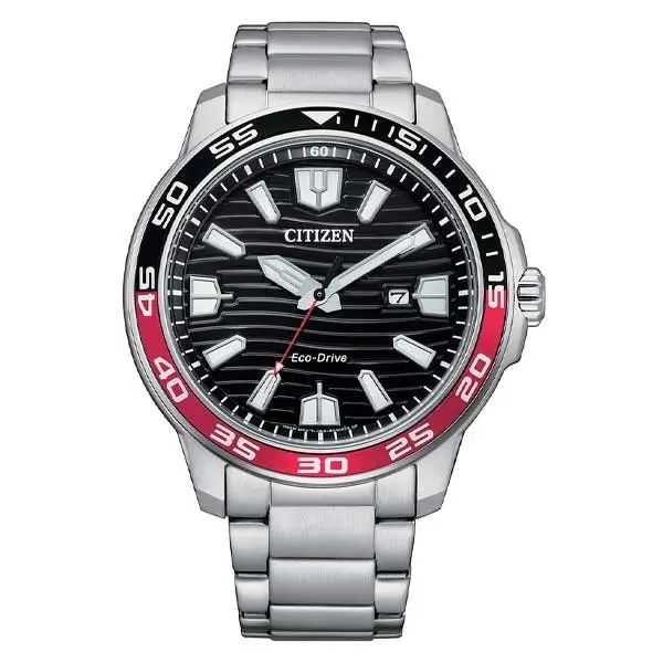 Citizen Eco-Drive Black Dial Stainless Steel Dress Men's Watch (AW1527-86E)