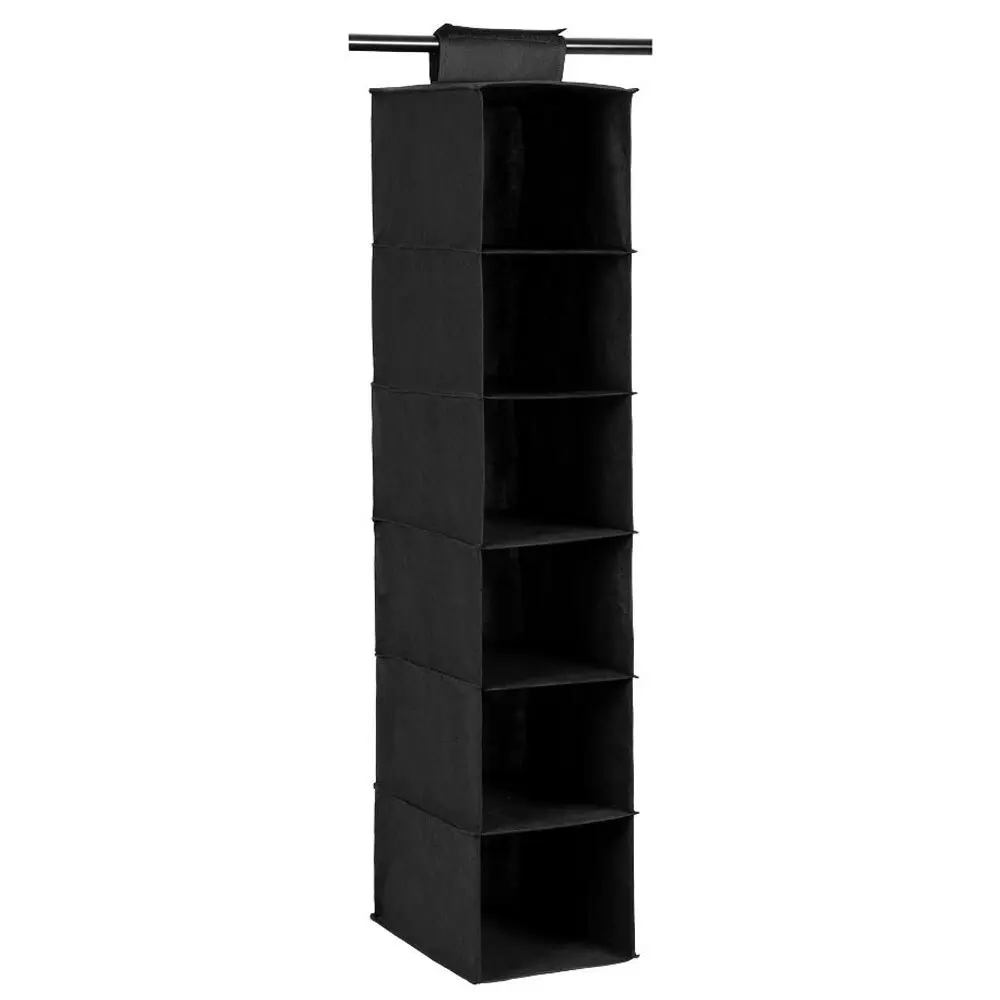 Boxsweden Mode 105cm 6 Compartment Wardrobe Clothes Storage Organiser Assorted - Home & Garden