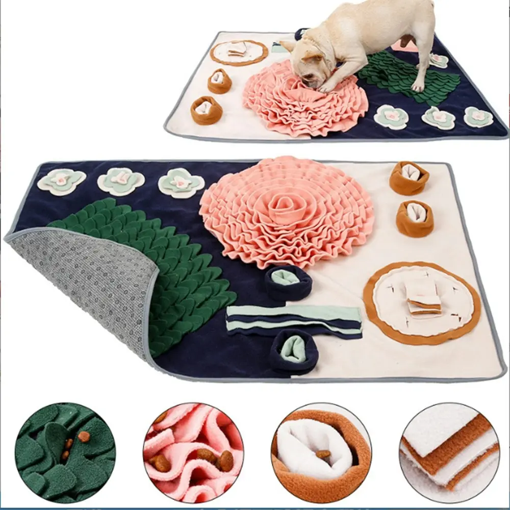 Pet Snuffle Mat for Dogs Interactive Feed Game Dog Treats Feeding Mat - Pets