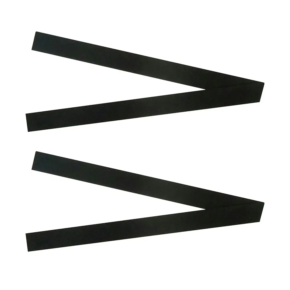 4x Quartet 2.5x30cm Reusable Dry-Erase Magnetic Strips For Whiteboard Black