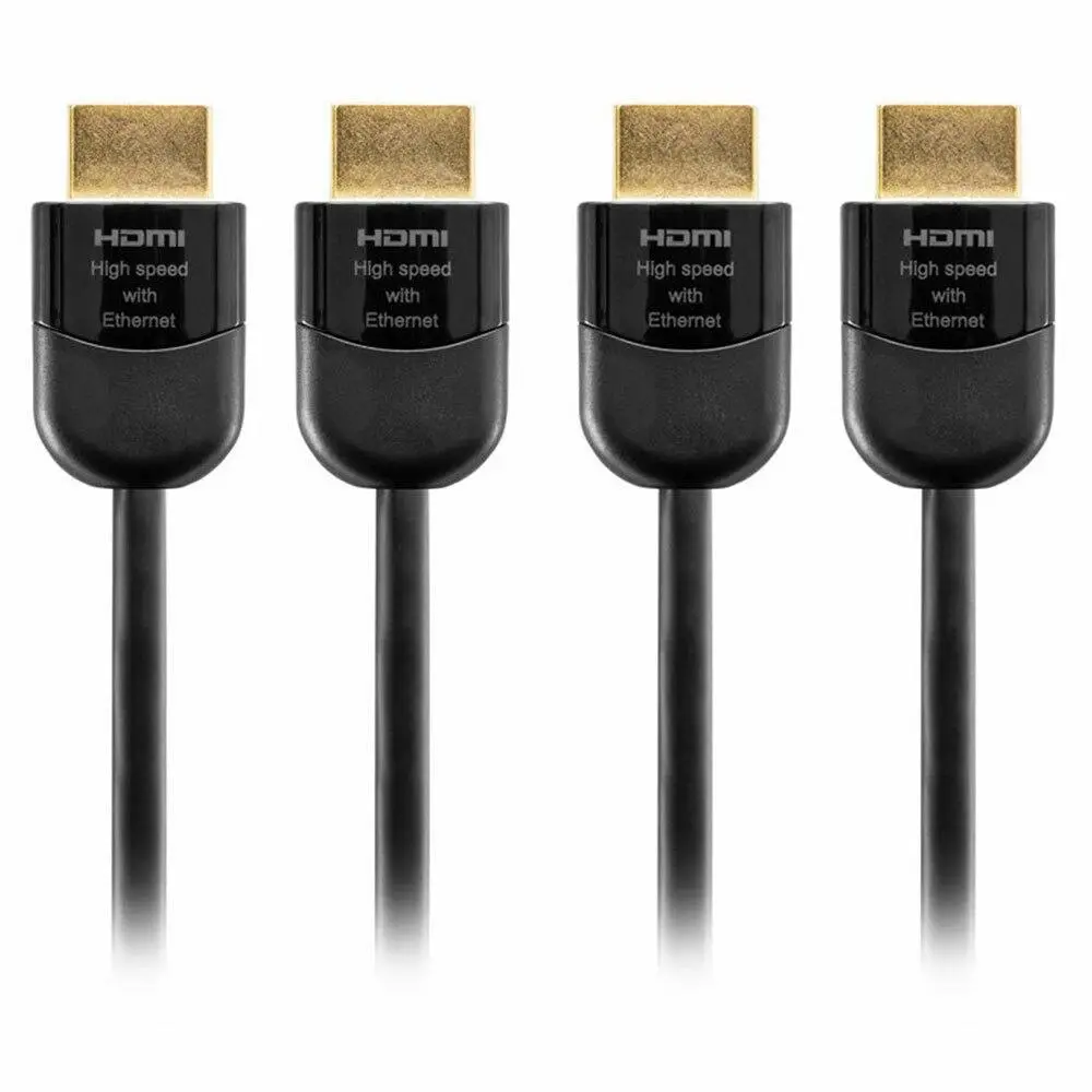 2x Pro2 2m Premium HDMI Cable Ultra HD 4K 2160p 30AWG High Speed w/ Ethernet BLK - Electronics
