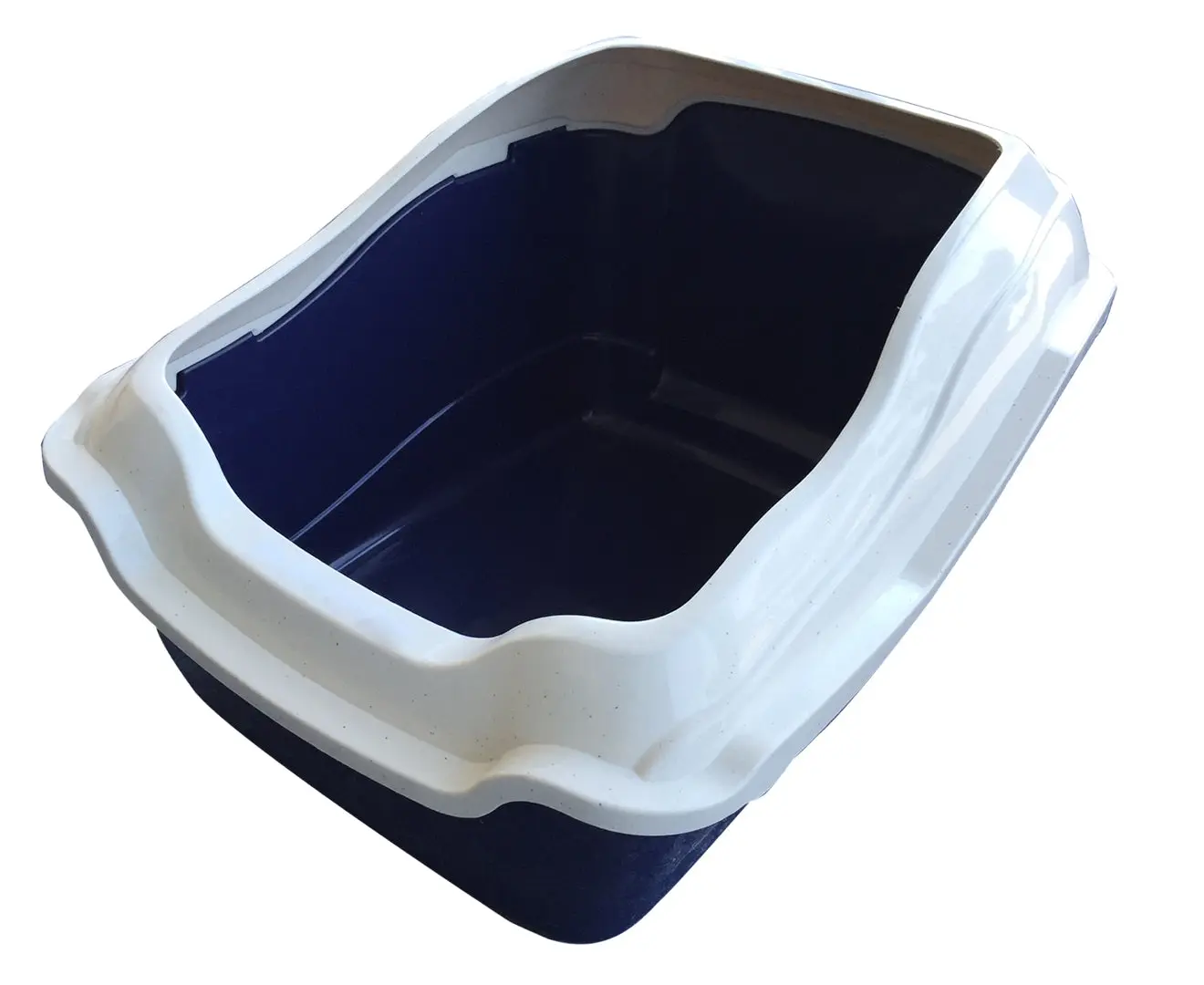 Salesbay Large Quaity Pet Cat Kitty Litter Pan Tray Box With Rim 50x40x27cm - Pets