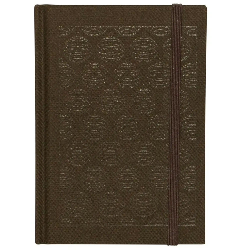 Lantern Studios Linen A6 Journal/Notebook Hardcover Log Stationery Chocolate - Office