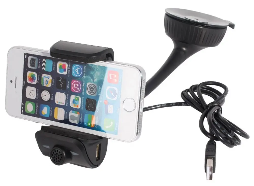 TODO Bluetooth V3.0+ Edr Smart Phone Handsfree Holder Speaker Charger Bt8115 - Automotive