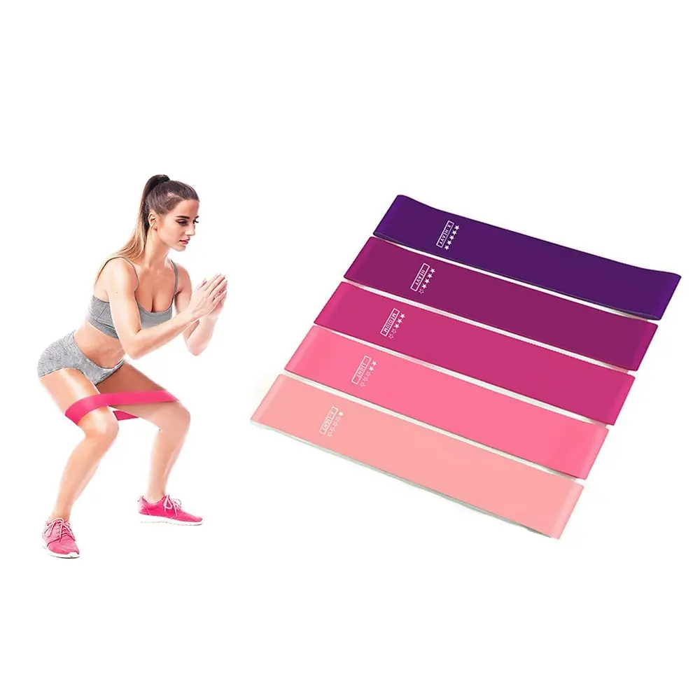 5pcs Fitness Resistance Rubber Bands set - Sports & Outdoor