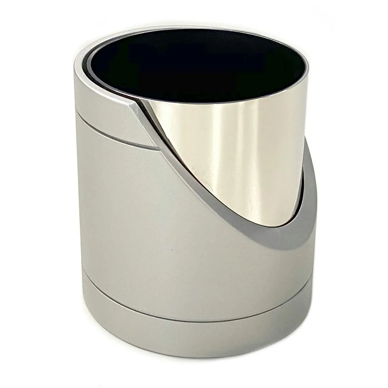 Round 7cm Pen Desk/Table Organiser/Home Office Stationary Cup Storage/Holder GRY