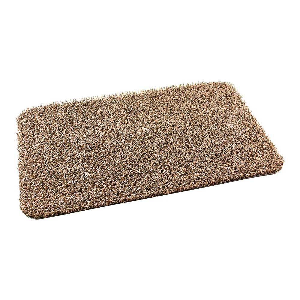 Clean Machine Series 10372031 Door Mat, 30 in L, 18 in W, Rectangular, Medium Flair Pattern, Earth Taupe - Grassworx