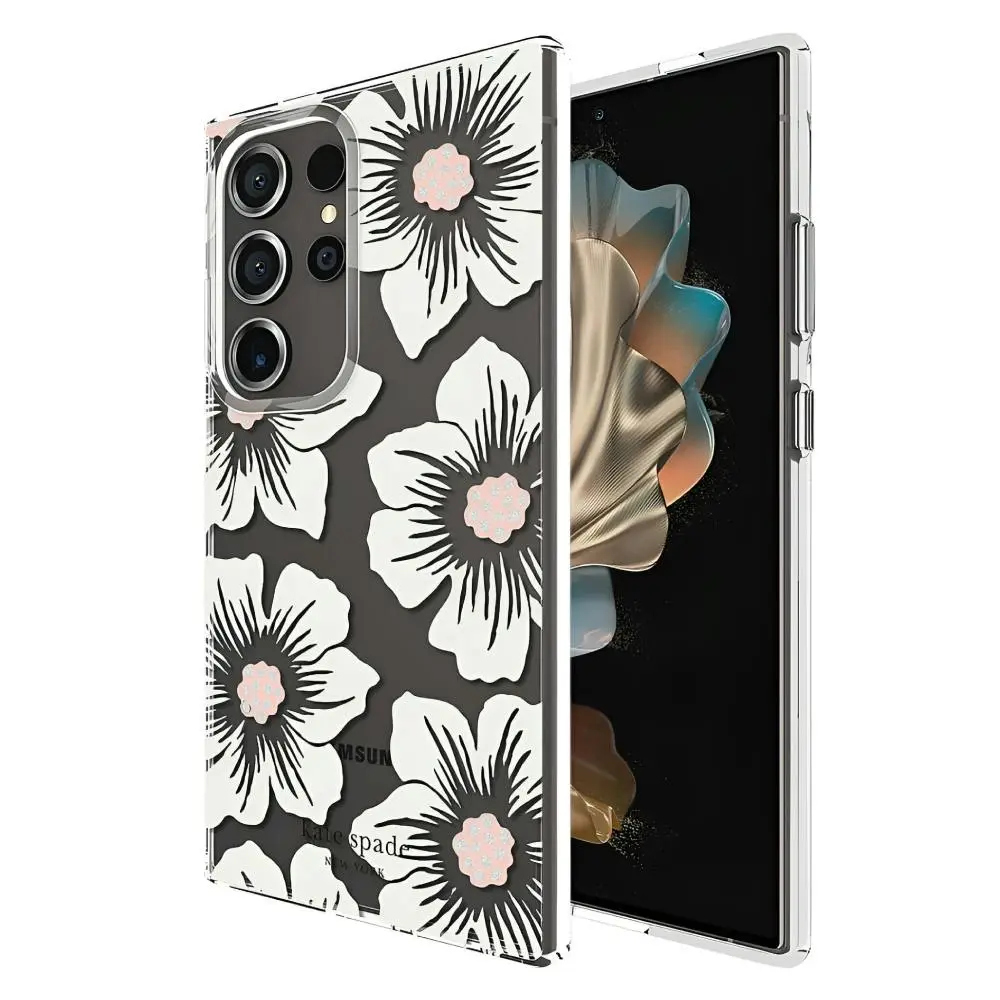 Kate Spade New York Protective Hardshell Case (Suits Galaxy S24 Ultra) - Hollyhock