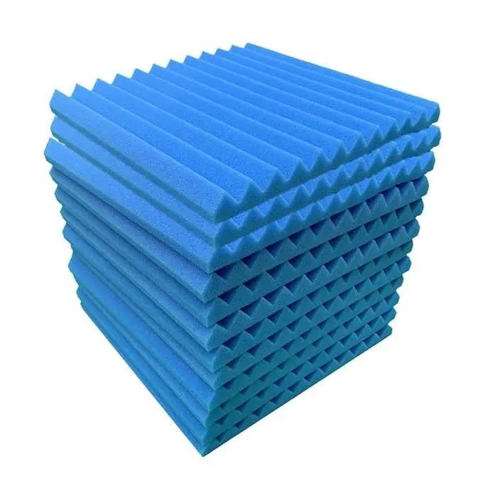 48 Acoustic Soundproof Foam Sound Absorbing Panels 30x30x2.5cm | Blue - Hardware