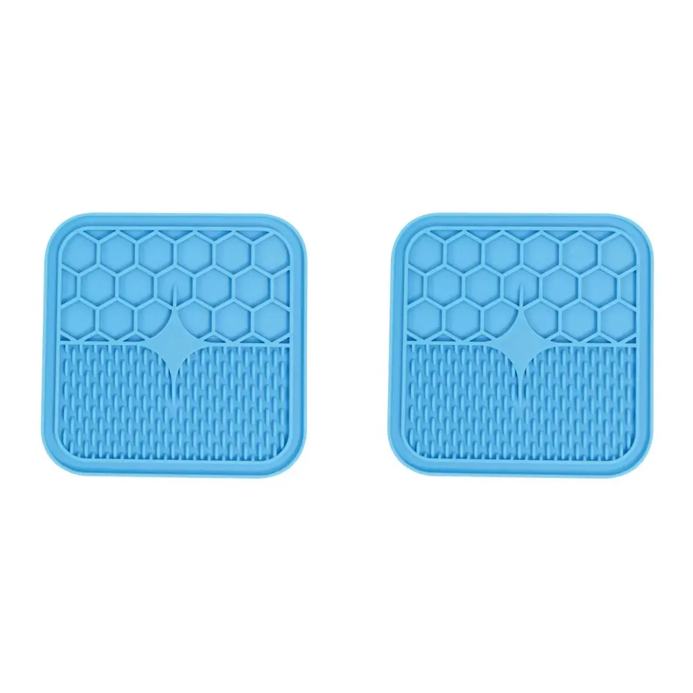 2x M-Pets Lecca Mat Kitten Dog Pad Cushion Pet Bed Comfort Warmer Medium Blue