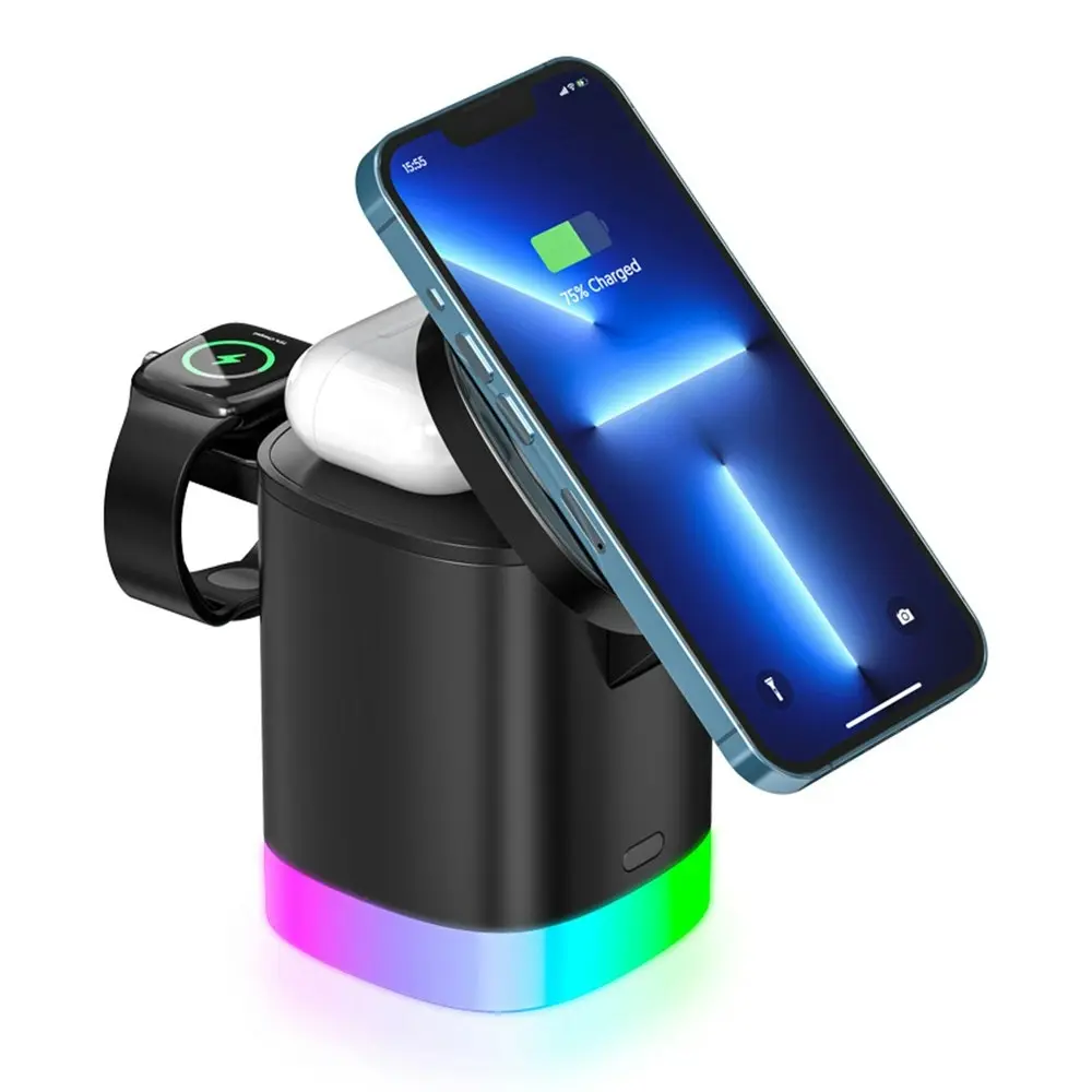 Multifunctional Magnetic 3 in 1 Wireless Charger - Electronics