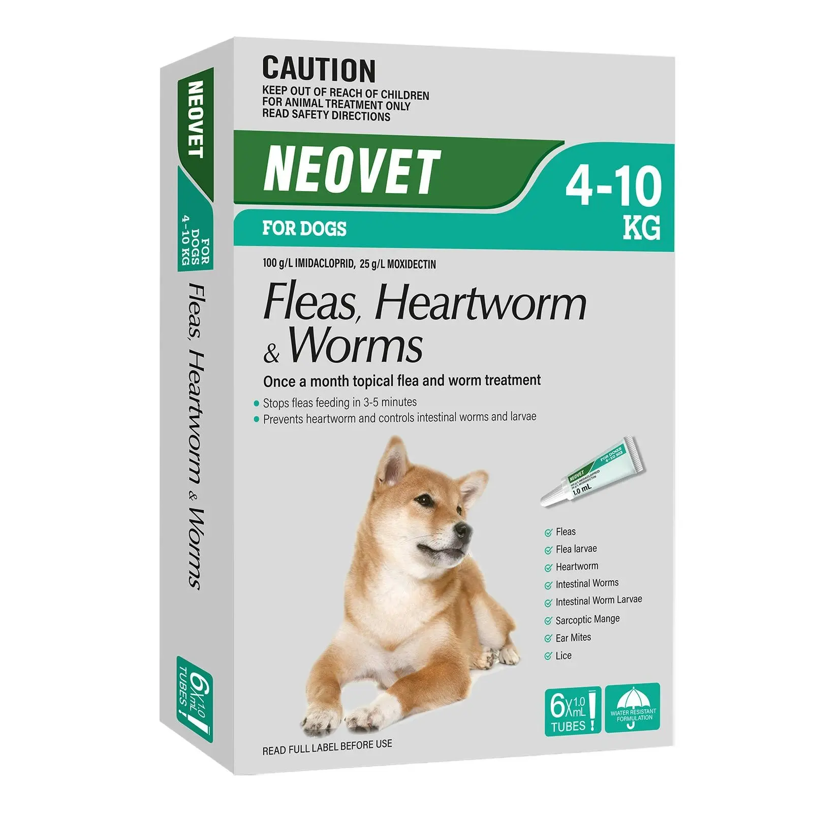 NEOVET for Dogs 4 to 10 Kg (AQUA) 6 Pack - Pets