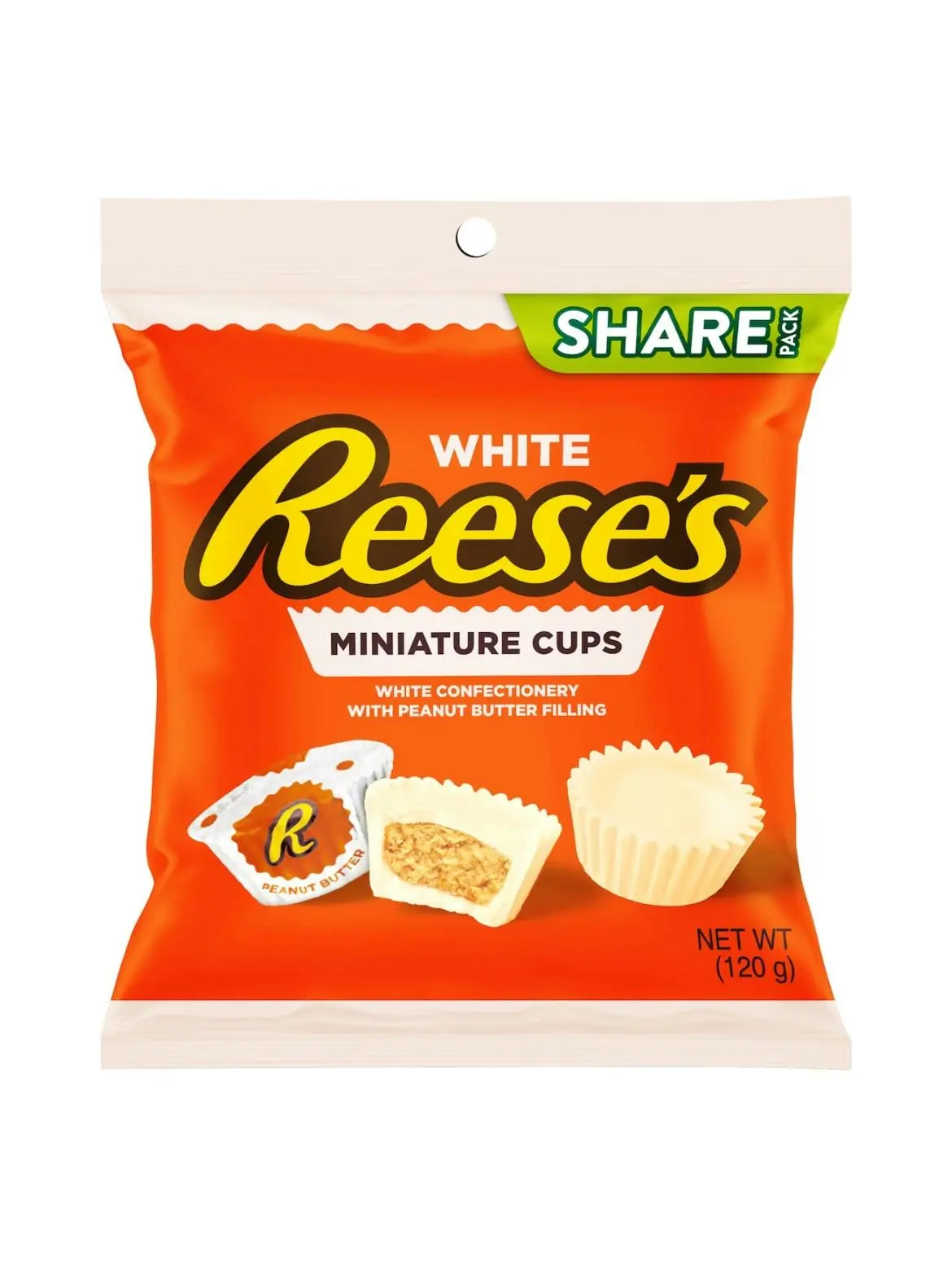 Reese's White Chocolate Cups With Peanut Butter 120g - Groceries