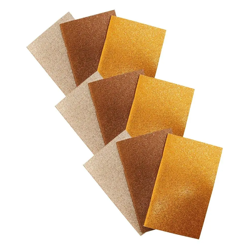 9pc LVD 18cm Notebooks Journal/Note Writing Stationery 80 Pages Glitter Glow - Office