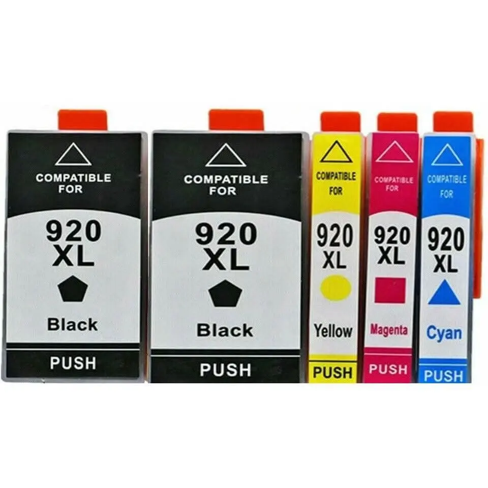 5 x 920XL 920 XL Compatible Ink Cartridge For HP Officejet 6500 7000 6500A 7500A - Electronics