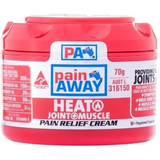 Pain Away Heat Plus Pain Relief Cream 70g - Health