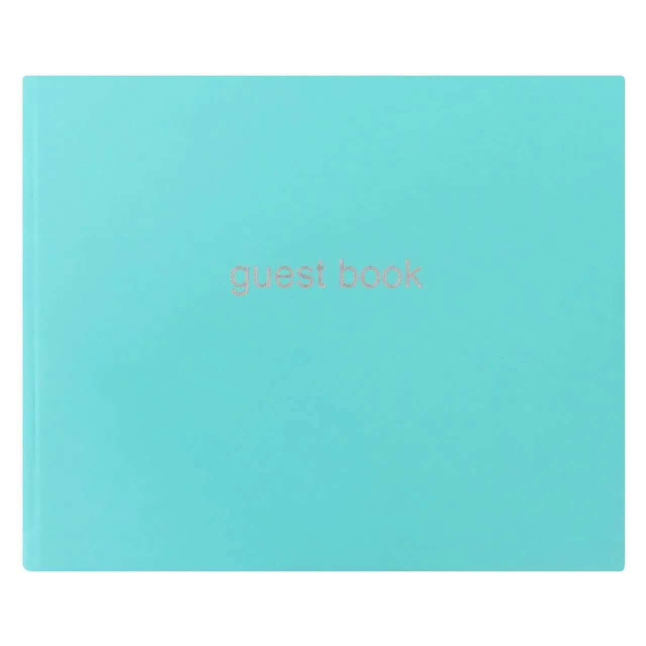 Letts Dazzle Quarto Lined Guest Book Landscape Turquoise Home Office Stationery