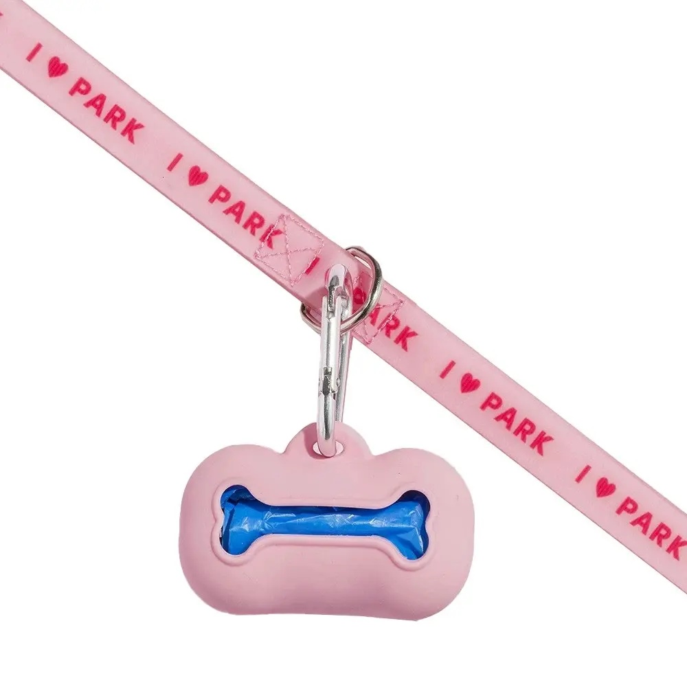 Gummi Silicone The Commons Dog/Puppy Poo Bag Waste Dispenser/Holder Clip Pink - Pets