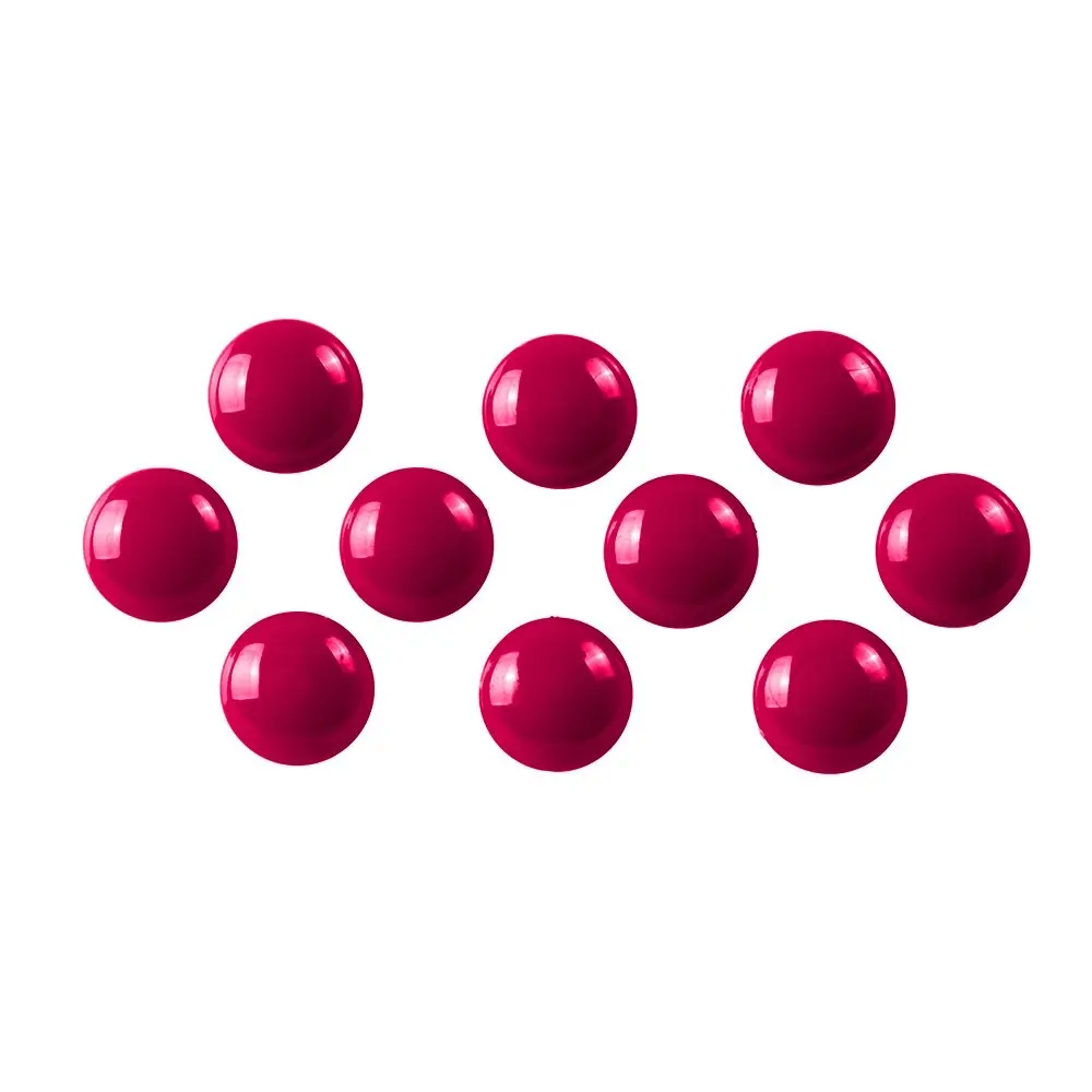 10PK Quartet 30mm Magnet Buttons Document/Photo Holder For Magnetic Board Red - Office