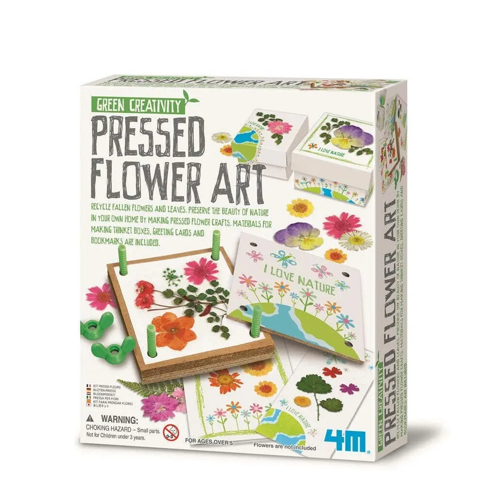 4M Green Creativity Pressed Flower DIY Make Your Own Art/Craft Kids/Children 5y+ - Hobbies